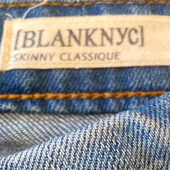 BlankNYC Skinny Classique Distressed Ripped Jeans 28 Waist - Picture 6 of 16